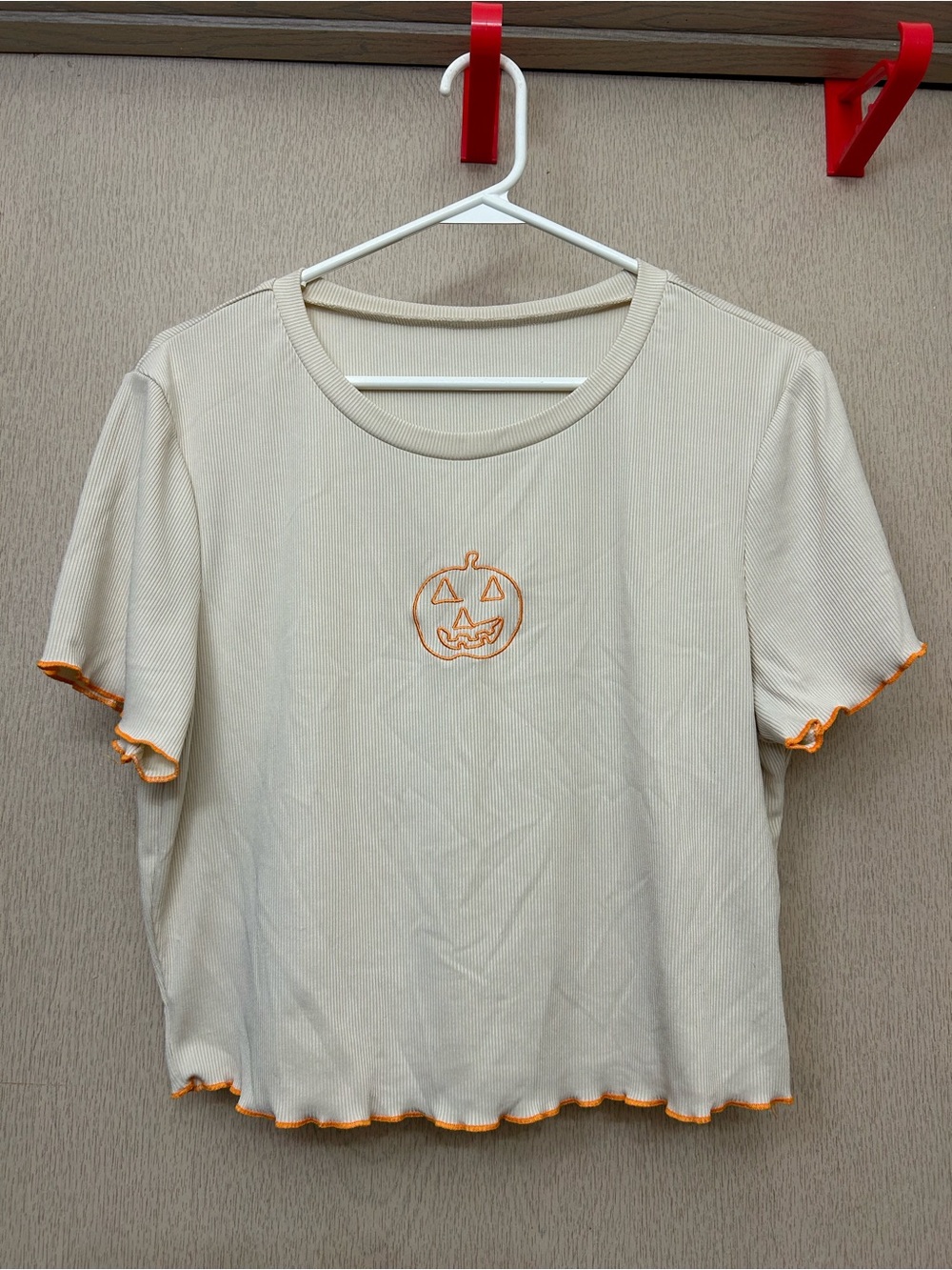 Shein Curve - Pumpkin Cropped Baby Tee - Size 3XL